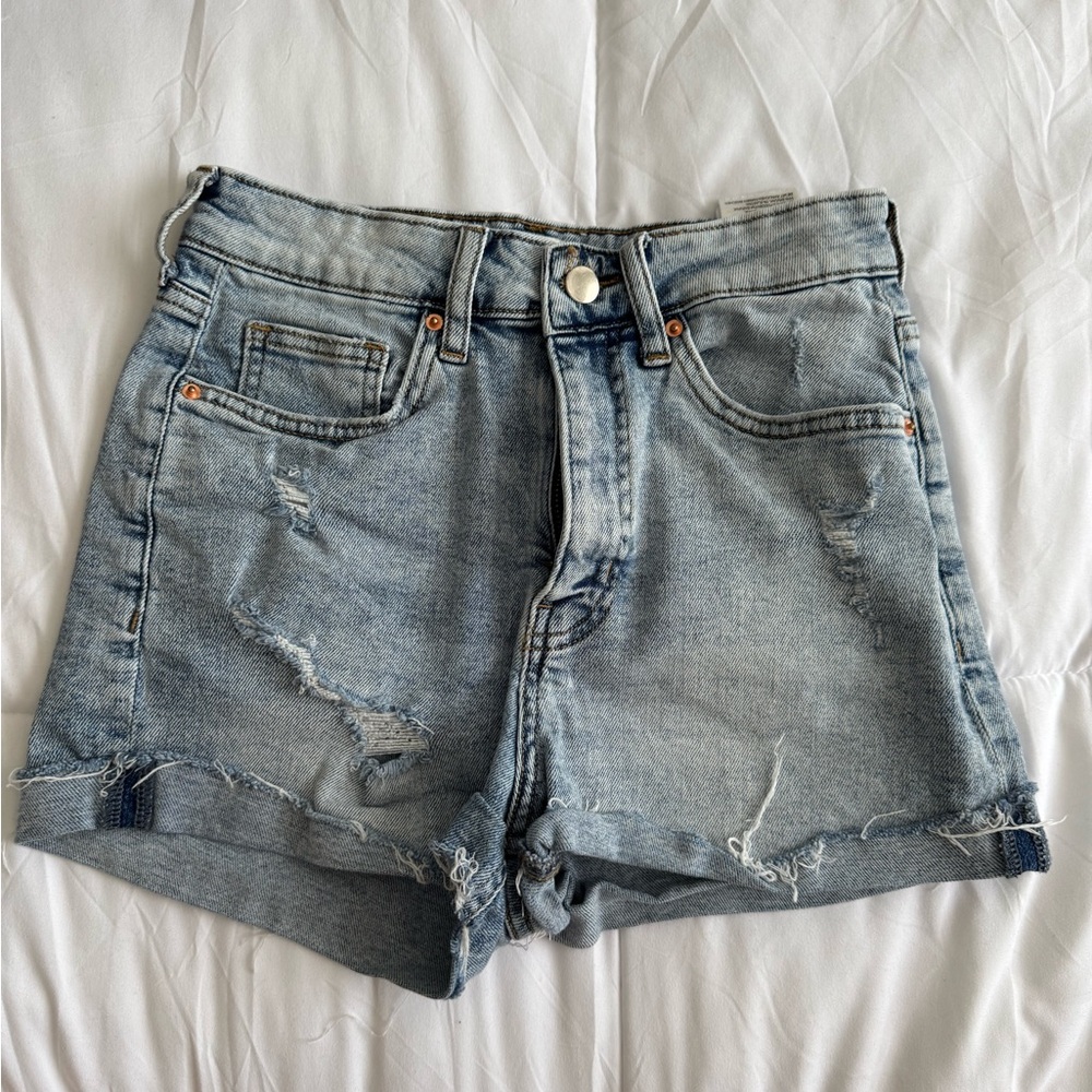 H&M Distressed Jean Shorts